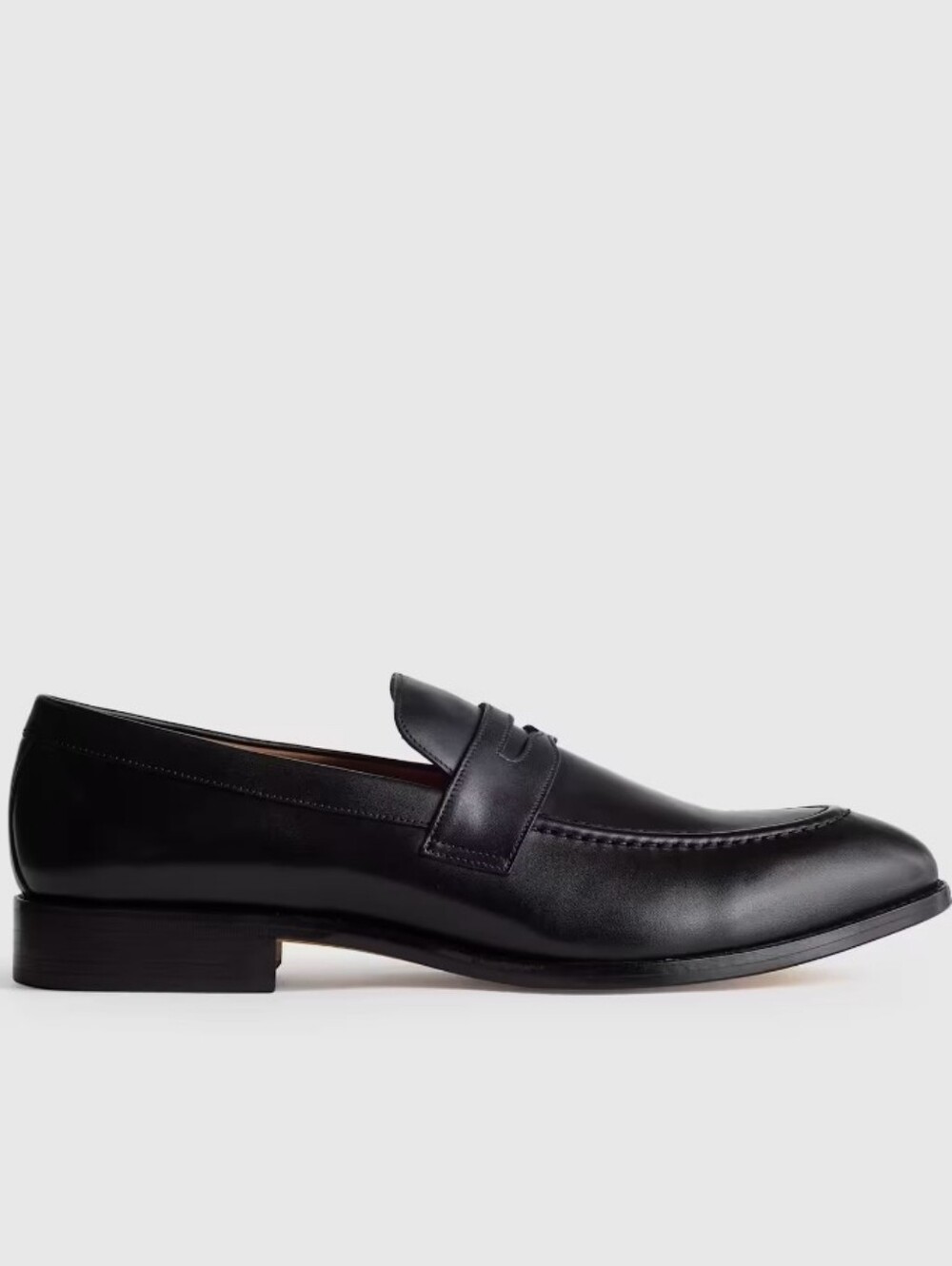 Quince Calfskin leather penny loafers - black